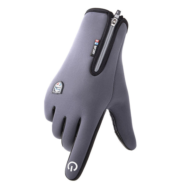 Guantes de Cuero y Terciopelo con Pantalla Táctil para Deportes
