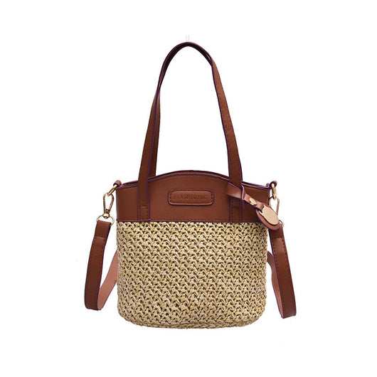 Bolsa de Playa Tejida con Asa - Bolso Mensajero Portátil de Fibra Natural - Image 6