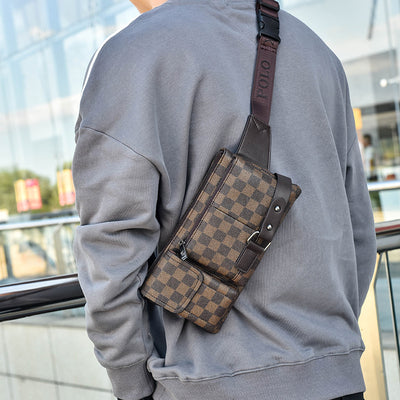 Bolsa Cruzada Hombre Estilo Coreano - Bolsa de Pecho Casual Versátil - Image 11