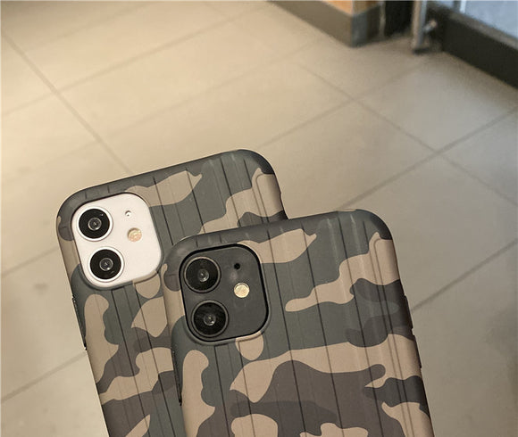Funda Camuflaje para iPhone 12 de Silicona Antiimpactos