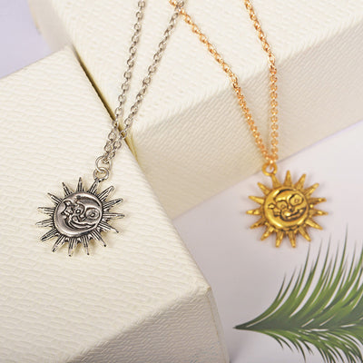 Collar de Cadena Clavícula con Cara de Sol Sonriente - Joya de Personalidad - Image 8