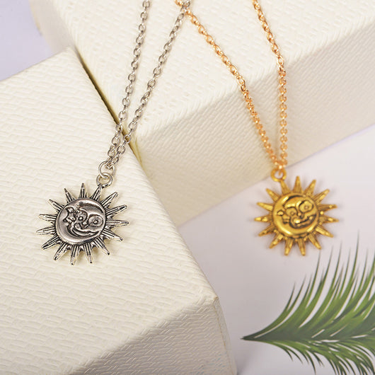 Collar de Cadena Clavícula con Cara de Sol Sonriente - Joya de Personalidad - Image 8