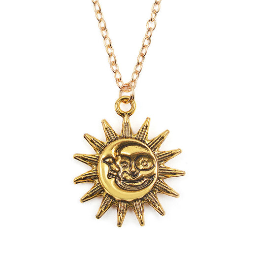 Collar de Cadena Clavícula con Cara de Sol Sonriente - Joya de Personalidad - Image 3