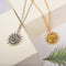 Collar de Cadena Clavícula con Cara de Sol Sonriente - Joya de Personalidad