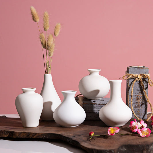Florero Decorativo de Cerámica Estilo Instagram