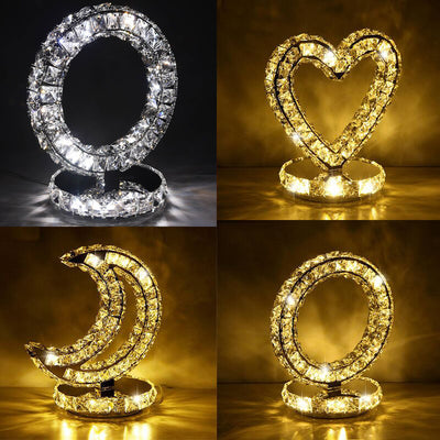Lámpara de Mesa Nórdica de Cristal con Luz Cálida para Mesita de Noche - Image 7
