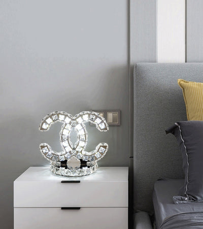 Lámpara de Mesa Nórdica de Cristal con Luz Cálida para Mesita de Noche - Image 9