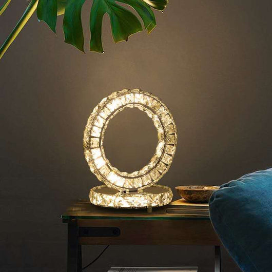 Lámpara de Mesa Nórdica de Cristal con Luz Cálida para Mesita de Noche - Image 2