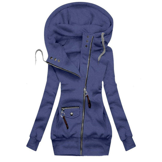 Chaqueta Slim con Capucha y Cordón Cosida - Image 13