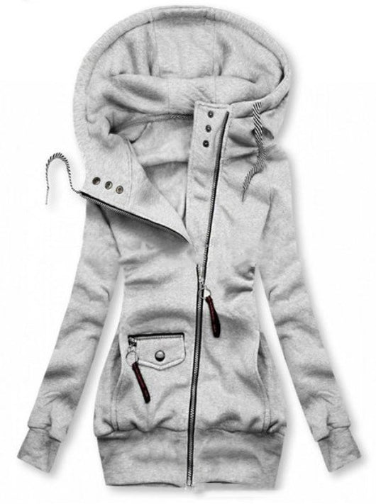 Chaqueta Slim con Capucha y Cordón Cosida - Image 6
