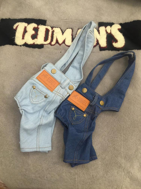 Overol Denim para Perros - Ropa Versátil Primavera Otoño