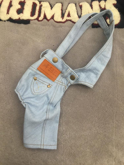 Overol Denim para Perros - Ropa Versátil Primavera Otoño - Image 7