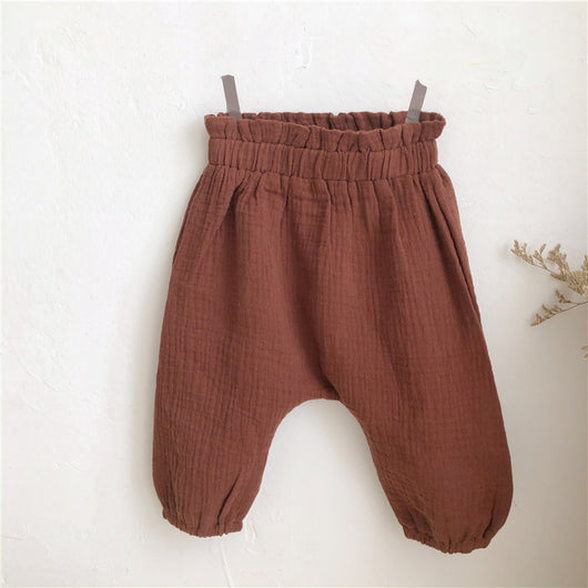 Pantalón Holgado de Algodón y Lino con Cintura Alta - Cómodo y Versátil - Image 9
