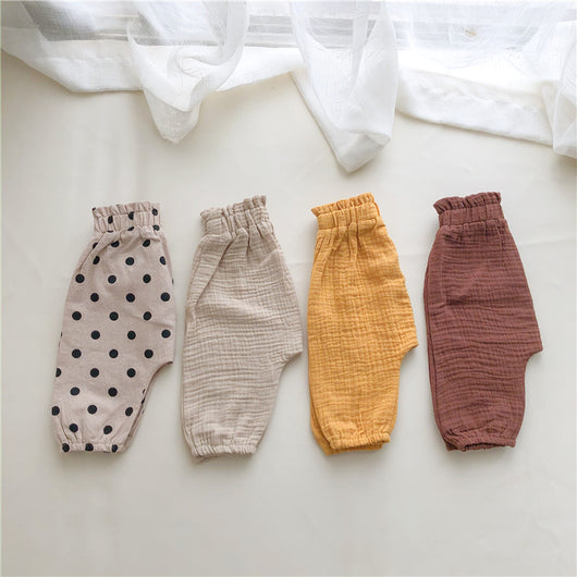 Pantalón Holgado de Algodón y Lino con Cintura Alta - Cómodo y Versátil - Image 3