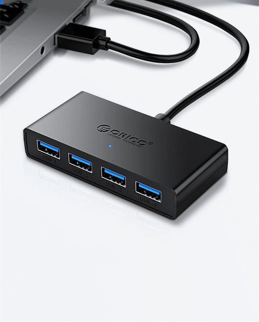 Hub USB 3.0 ORICO G11-H4 para Laptop con Cable Extensor y Puerto de Alimentación - Image 2