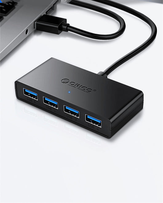 Hub USB 3.0 ORICO G11-H4 para Laptop con Cable Extensor y Puerto de Alimentación - Image 2