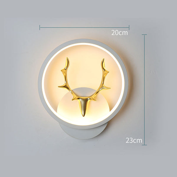 Lámpara de Pared Decorativa Cuernos de Ciervo Nordic con Control Remoto Regulable - Image 4