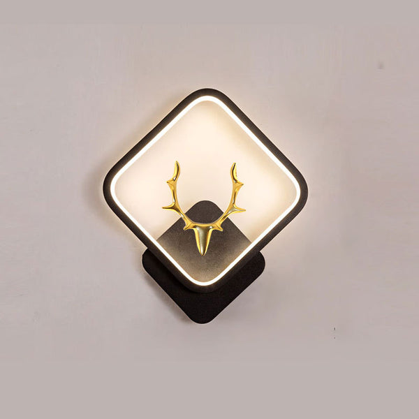 Lámpara de Pared Decorativa Cuernos de Ciervo Nordic con Control Remoto Regulable