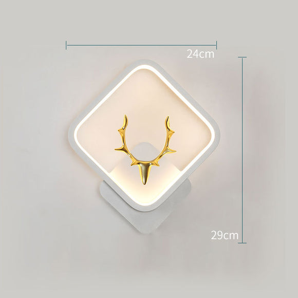 Lámpara de Pared Decorativa Cuernos de Ciervo Nordic con Control Remoto Regulable