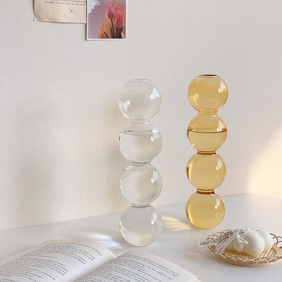 Florero de Cristal Transparente con Diseño de Bola Pequeña - Image 17