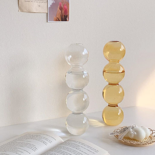 Florero de Cristal Transparente con Diseño de Bola Pequeña - Image 6