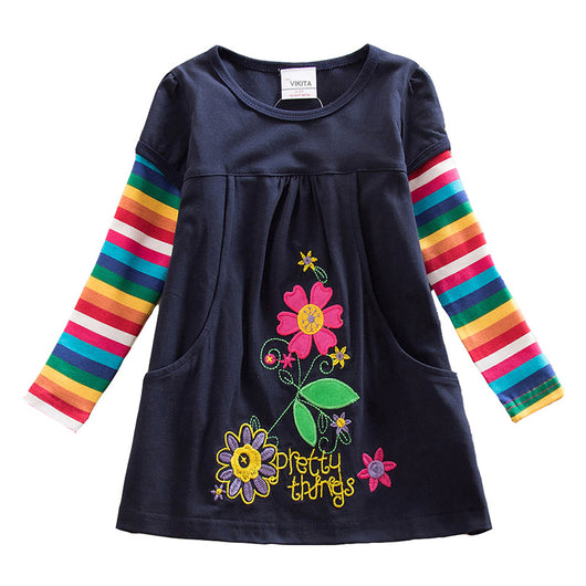 Vestido Infantil de Lentejuelas para Otoño e Invierno - Image 5