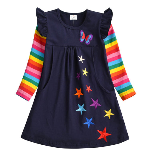 Vestido Infantil de Lentejuelas para Otoño e Invierno - Image 2