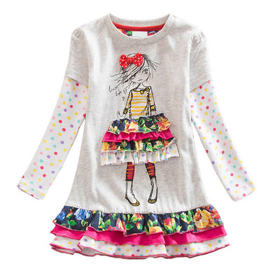 Vestido Infantil de Lentejuelas para Otoño e Invierno - Image 7