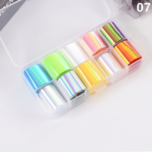 Papel Láser Decorativo para Uñas con Efecto Estrella - Image 7