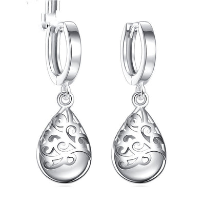 Aretes de Ópalo Lunar Plata 925 - Joyería Personalidad Mujer Estilo Trendy - Image 4