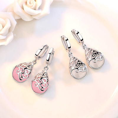 Aretes de Ópalo Lunar Plata 925 - Joyería Personalidad Mujer Estilo Trendy - Image 5