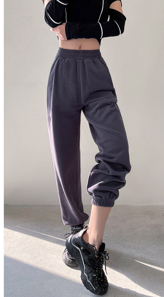 Pantalón Drapeado Cintura Alta Slim Holgado