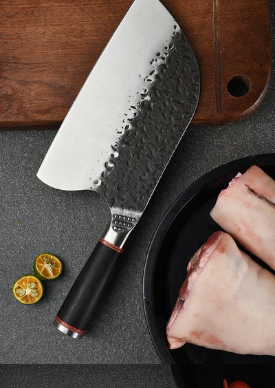 Cuchillo de Chef Profesional de Acero Inoxidable Forjado - Ideal para Carnicería - Image 9
