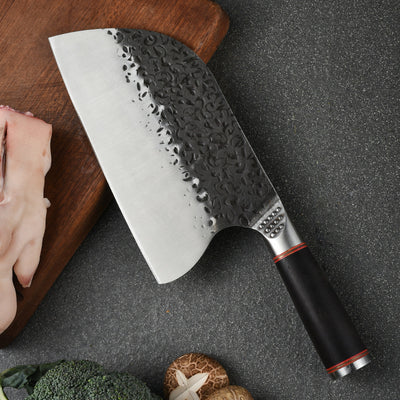 Cuchillo de Chef Profesional de Acero Inoxidable Forjado - Ideal para Carnicería