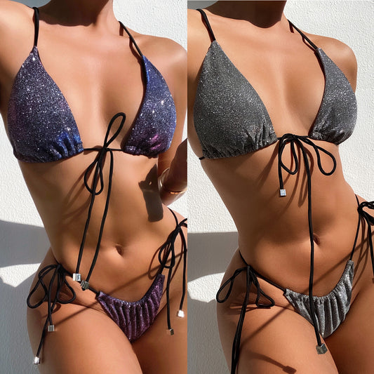 Bikini Moderno Cruzado para Playa - Traje de Baño Sexy y Elegante