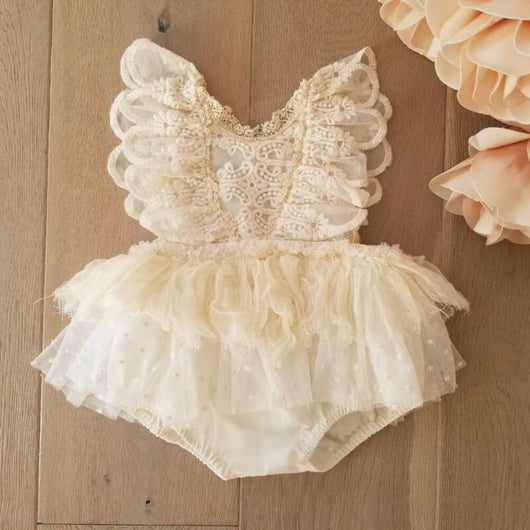 Vestido Tutu Princesa para Bebé Niña con Flores - Image 4