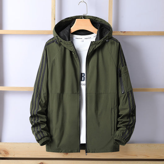 Chamarra Casual con Capucha para Hombre - Estilo Moderno - Image 3