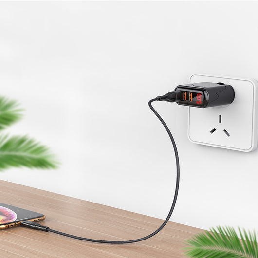 Cargador USB Triple Puerto con Pantalla LED - Carga Rápida 3.4A - Image 6