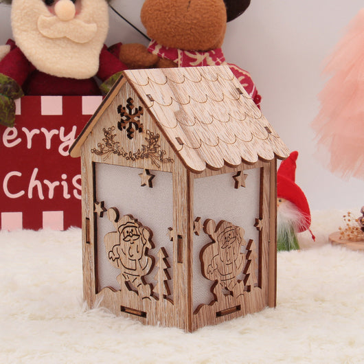 Casitas de Madera Navideñas Decorativas Artesanales - Image 4