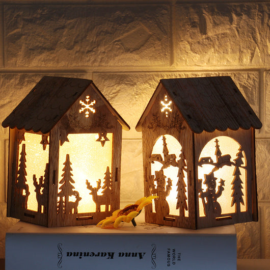 Casitas de Madera Navideñas Decorativas Artesanales - Image 3