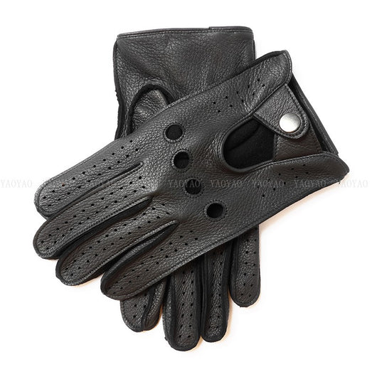 Guantes de Dedos Abiertos Faux Deer para Hombre - Image 6
