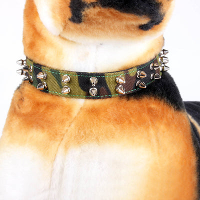 Collar de Lona Camuflaje con Púas para Mascotas - Image 12