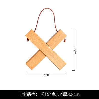 Salvamanteles Plegable de Madera de Haya Estilo Japonés para Mesa de Comedor - Image 3
