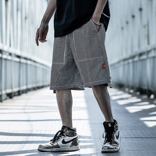 Pantalones Cortos Hip Hop Hombre - Diseño Suelto Tendencia Urbana - Image 13
