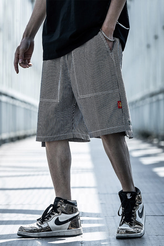 Pantalones Cortos Hip Hop Hombre - Diseño Suelto Tendencia Urbana - Image 5