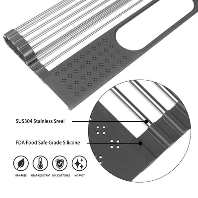 Escurridor de Platos Plegable en Acero Inoxidable - Image 4