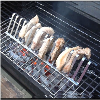 Soporte para Costillas y Ahumador de Acero Inoxidable - Accesorios BBQ Premium - Image 13