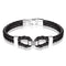 Pulsera de Cuero Tejida para Hombre - Diseño Versátil y Clásico