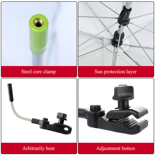 Sombrilla Ajustable 360° para Carrito de Bebé - Image 16