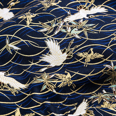 Tela de Algodón Estampada para Hanfu y Patchwork - Diseño Japonés Tradicional